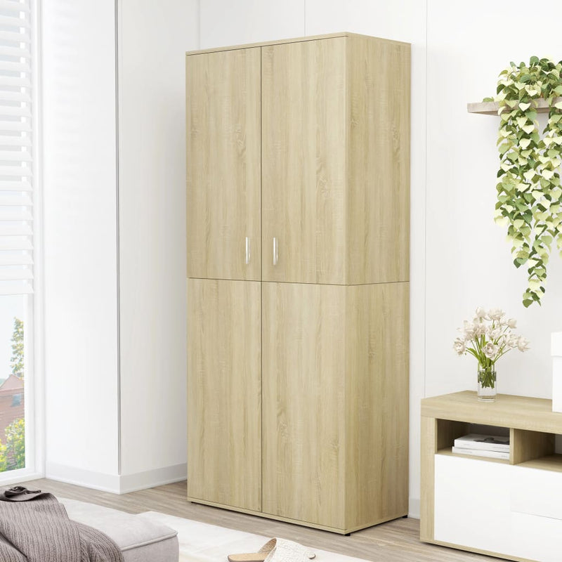 Load image into Gallery viewer, VidaXL Schoenenkast 80x39x178 cm bewerkt hout sonoma eikenkleurig
