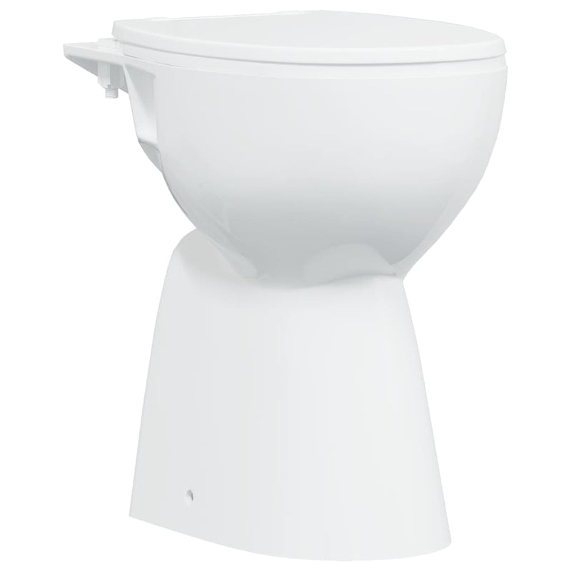 Load image into Gallery viewer, Vidaxl randloos toilet 7 cm extra hoogte soft-close keramiek wit
