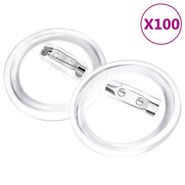 Vidaxl buttons met spelden 100 st 37 mm acryl
