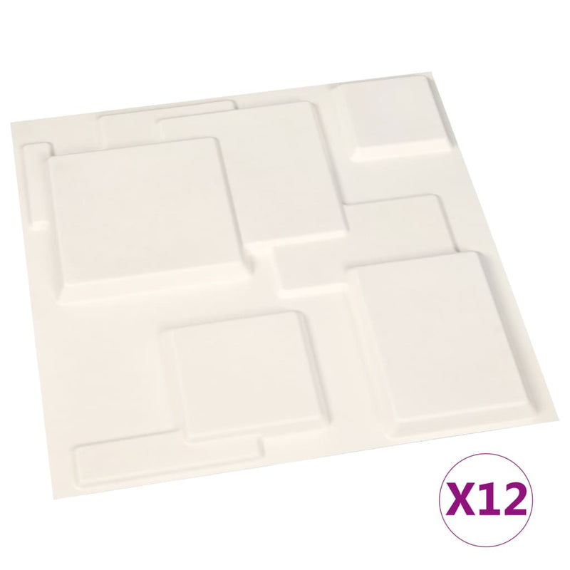 Load image into Gallery viewer, Vidaxl wandpanelen 12 st 3d 3 m² 0,5x0,5 m
