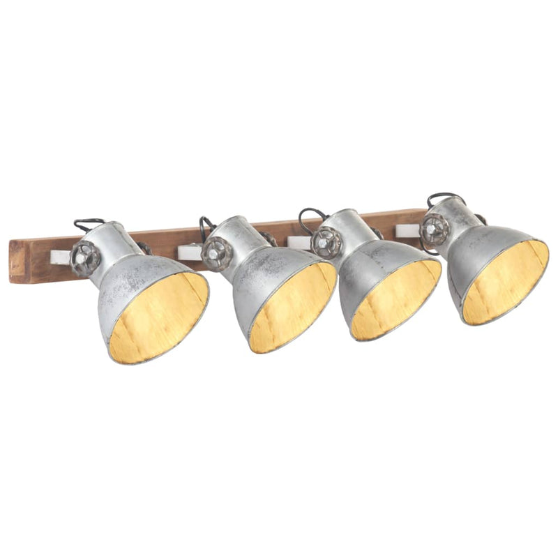 Load image into Gallery viewer, Vidaxl wandlamp industrieel e27 90x25 cm zilverkleurig
