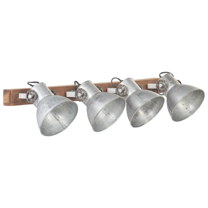 Load image into Gallery viewer, Vidaxl wandlamp industrieel e27 90x25 cm zilverkleurig
