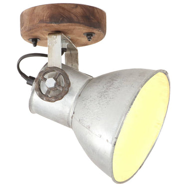 Vidaxl wand- plafondlampen industrieel 2 st e27 20x25 cm zilverkleurig