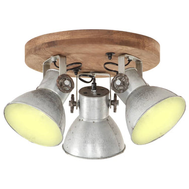 Vidaxl plafondlamp industrieel 25 w e27 42x27 cm zilverkleurig