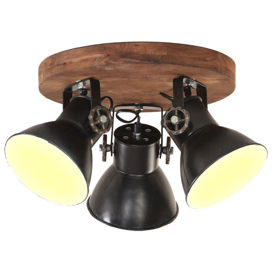 Vidaxl plafondlamp industrieel 25 w e27 42x27 cm zwart