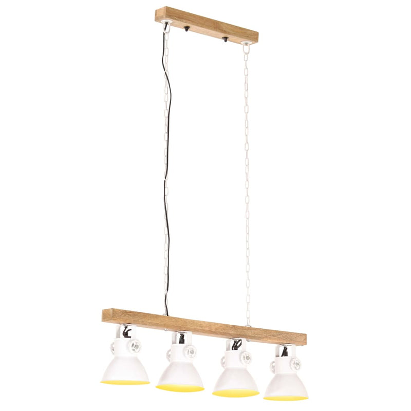 Load image into Gallery viewer, Vidaxl plafondlamp industrieel e27 mangohout wit
