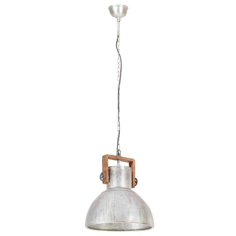 Load image into Gallery viewer, Vidaxl hanglamp industrieel rond 25 w e27 40 cm zilverkleurig
