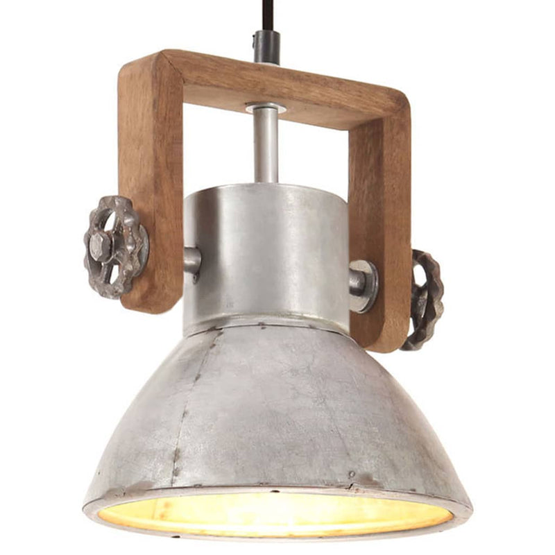 Load image into Gallery viewer, Vidaxl hanglamp industrieel rond 25 w e27 19 cm zilverkleurig
