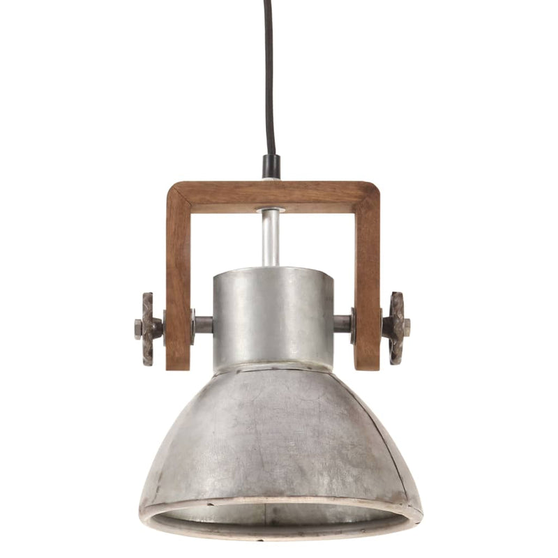 Load image into Gallery viewer, Vidaxl hanglamp industrieel rond 25 w e27 19 cm zilverkleurig
