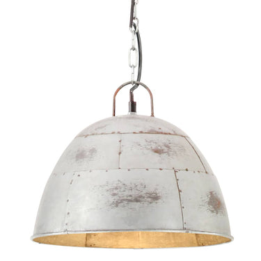 Vidaxl hanglamp industrieel vintage rond 25 w e27 31 cm zilverkleurig