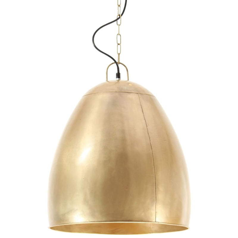 Load image into Gallery viewer, Vidaxl hanglamp industrieel rond 25 w e27 42 cm messingkleurig
