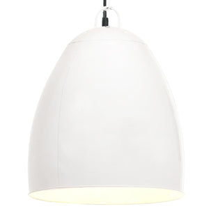 Vidaxl hanglamp industrieel rond 25 w e27 42 cm wit