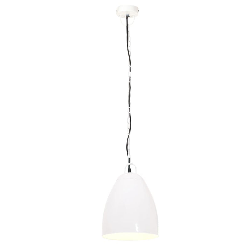 Load image into Gallery viewer, Vidaxl hanglamp industrieel rond 25 w e27 32 cm wit
