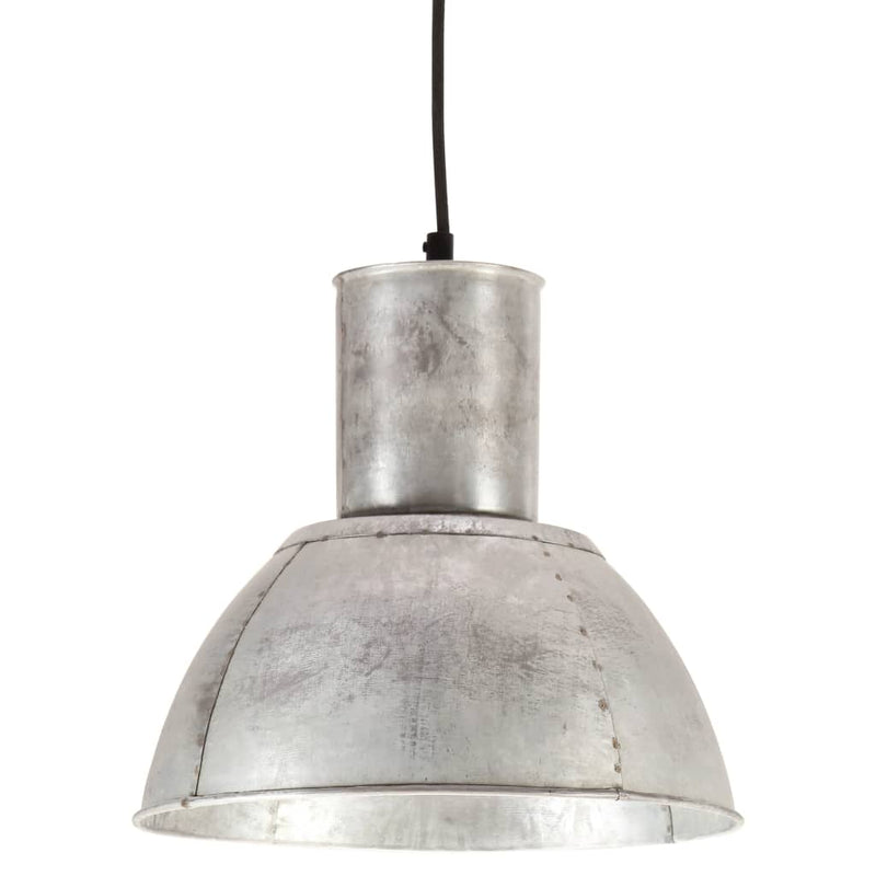 Load image into Gallery viewer, Vidaxl hanglamp rond 25 w e27 28,5 cm zilverkleurig
