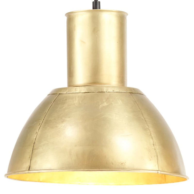 Load image into Gallery viewer, Vidaxl hanglamp rond 25 w e27 28,5 cm messingkleurig
