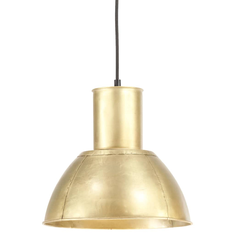 Load image into Gallery viewer, Vidaxl hanglamp rond 25 w e27 28,5 cm messingkleurig
