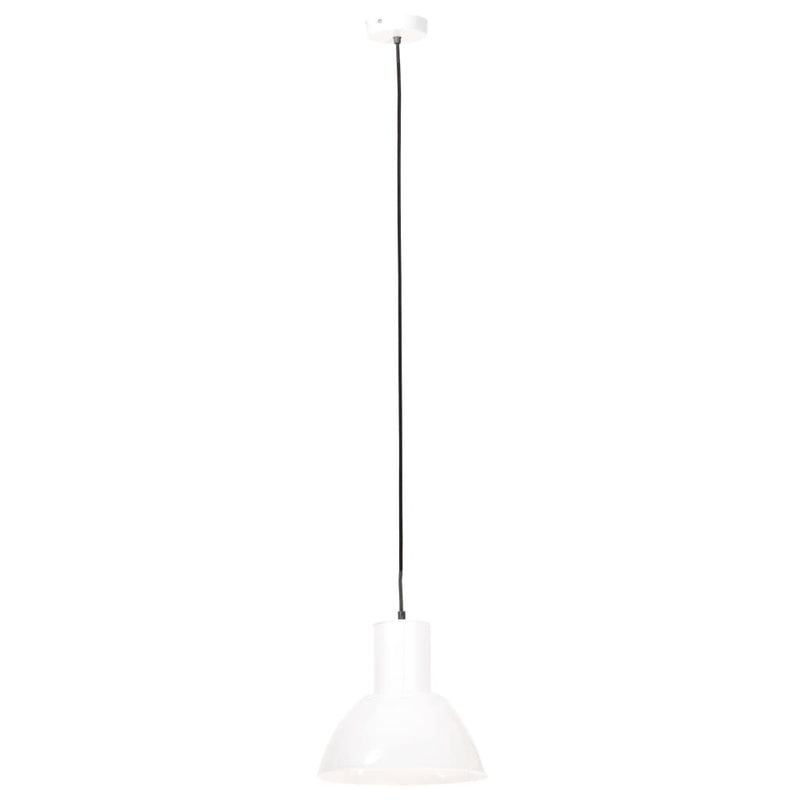 Load image into Gallery viewer, Vidaxl hanglamp rond 25 w e27 28,5 cm wit
