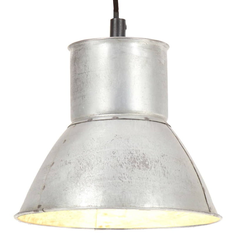 Load image into Gallery viewer, Vidaxl hanglamp rond 25 w e27 17 cm zilverkleurig
