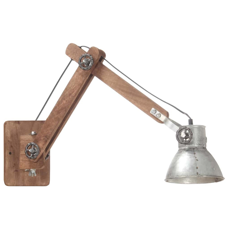 Load image into Gallery viewer, Vidaxl wandlamp industrieel rond e27 zilverkleurig

