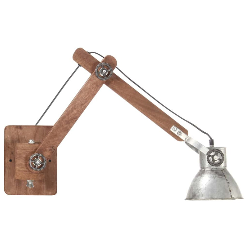Load image into Gallery viewer, Vidaxl wandlamp industrieel rond e27 zilverkleurig
