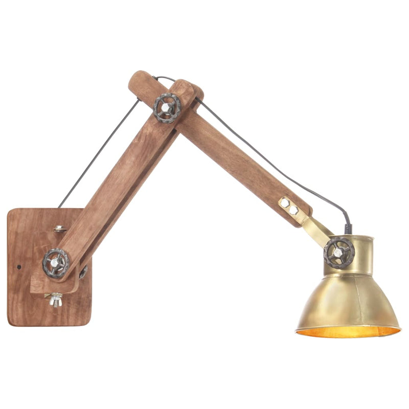Load image into Gallery viewer, Vidaxl wandlamp industrieel rond e27 messingkleurig
