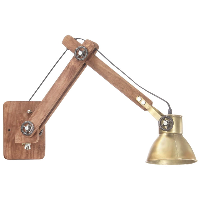 Load image into Gallery viewer, Vidaxl wandlamp industrieel rond e27 messingkleurig
