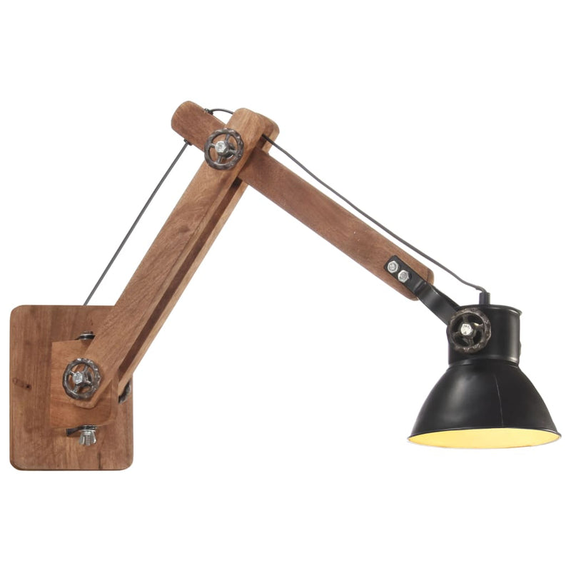 Load image into Gallery viewer, VidaXL Wandlamp industrieel rond E27 zwart
