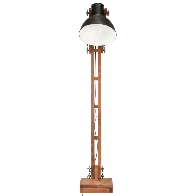 Load image into Gallery viewer, VidaXL Vloerlamp E27 massief mangohout zwart
