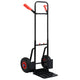 Vidaxl steekwagen telescopisch 200 kg zwart en rood