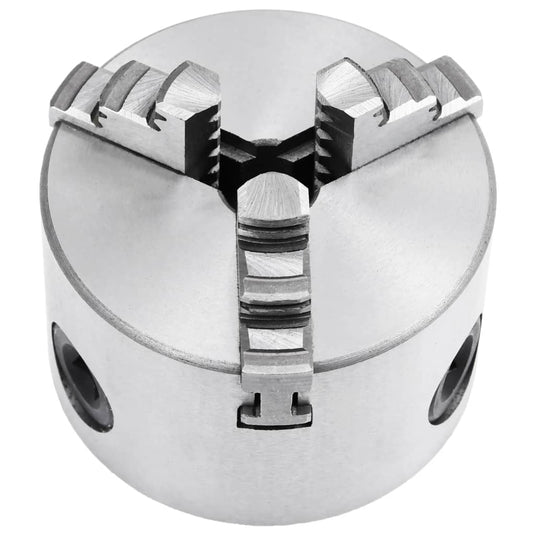 Vidaxl klauwplaat met 3 bekken zelfcentrerend 80 mm staal