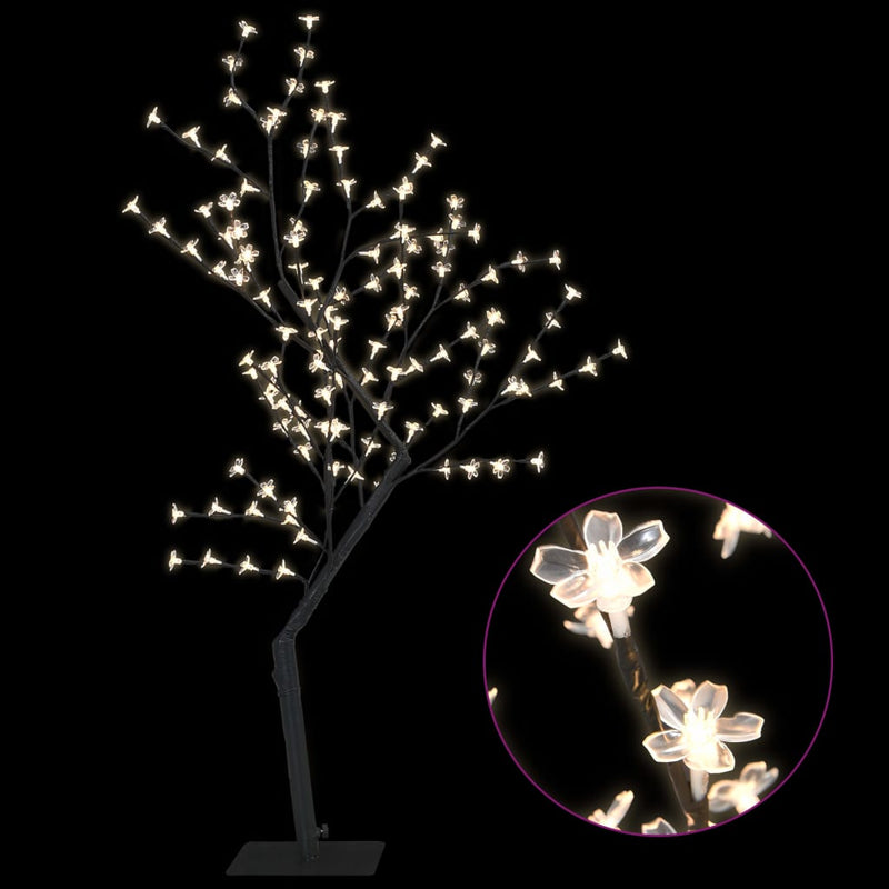 Load image into Gallery viewer, VidaXL Kerstboom 128 LED's warmwit licht kersenbloesem 120 cm
