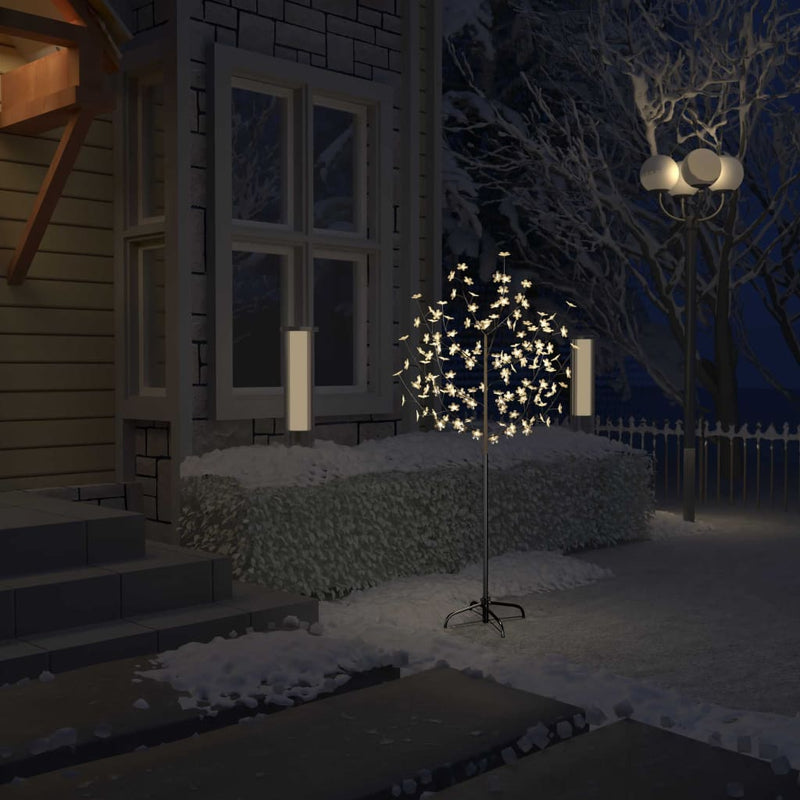 Load image into Gallery viewer, Vidaxl kerstboom 120 led's warmwit licht kersenbloesem 150 cm
