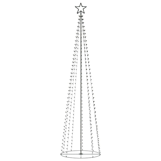 VidaXL Kegelkerstboom 400 warmwitte LED's 100x360 cm