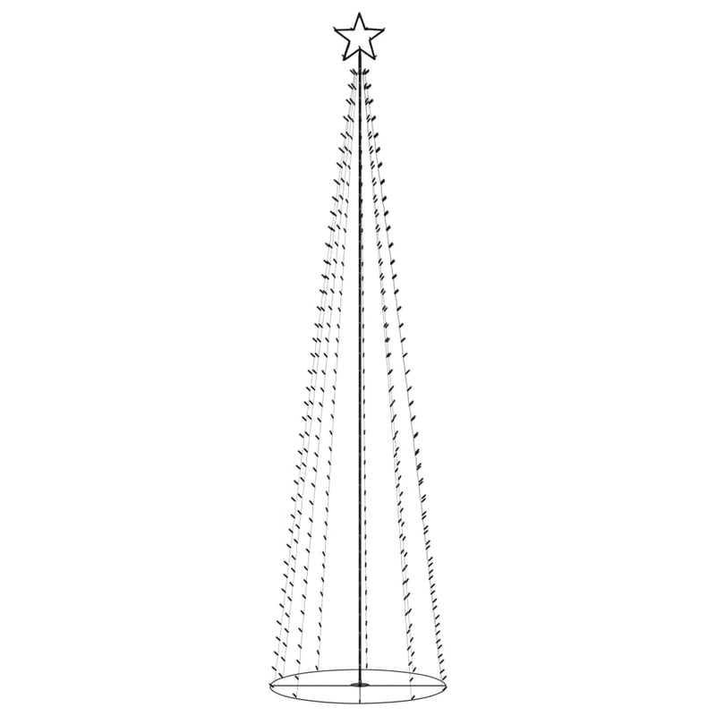Load image into Gallery viewer, VidaXL Kegelkerstboom 400 meerkleurige LED's 100x360 cm
