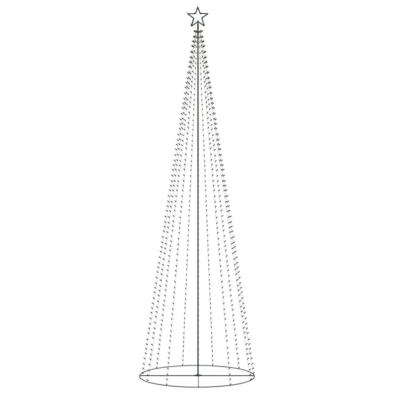 Load image into Gallery viewer, Vidaxl kegelkerstboom 752 meerkleurige led's 160x500 cm
