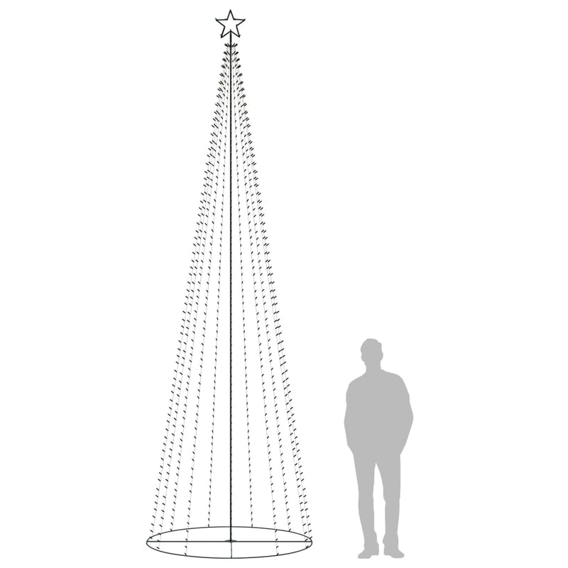 Load image into Gallery viewer, Vidaxl kegelkerstboom 752 meerkleurige led's 160x500 cm
