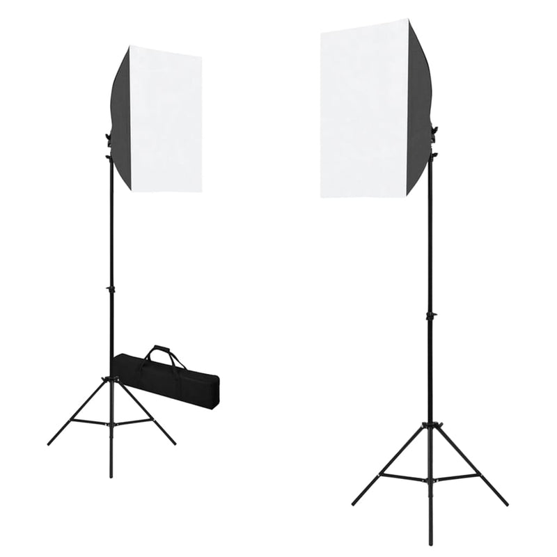Load image into Gallery viewer, VidaXL Fotostudioset met softboxlampen en achtergrond
