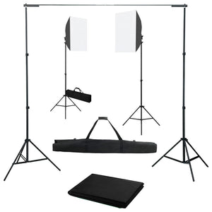 Vidaxl fotostudioset met softboxlampen en achtergrond