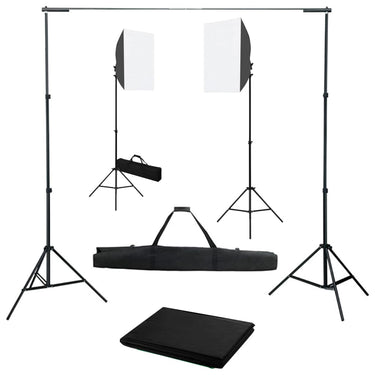 Vidaxl fotostudioset met softboxlampen en achtergrond