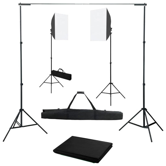 Vidaxl fotostudioset met softboxlampen en achtergrond