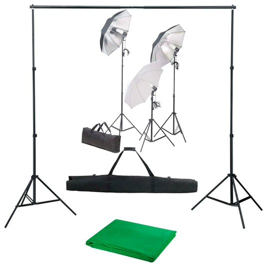 Vidaxl fotostudioset met verlichtingsset en achtergrond
