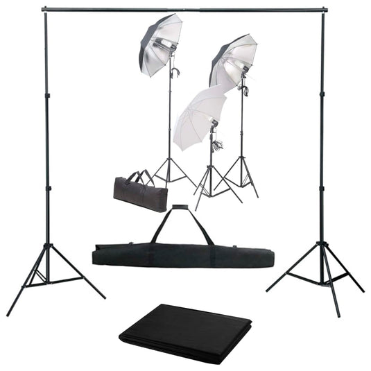 Vidaxl fotostudioset met verlichtingsset en achtergrond