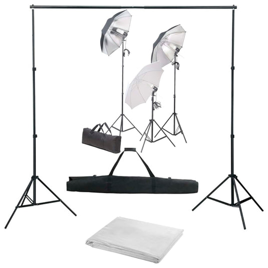 Vidaxl fotostudioset met verlichtingsset en achtergrond