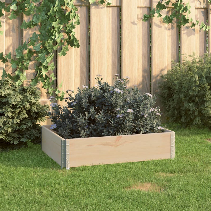 Load image into Gallery viewer, Vidaxl plantenbak verhoogd 60x80 cm massief grenenhout
