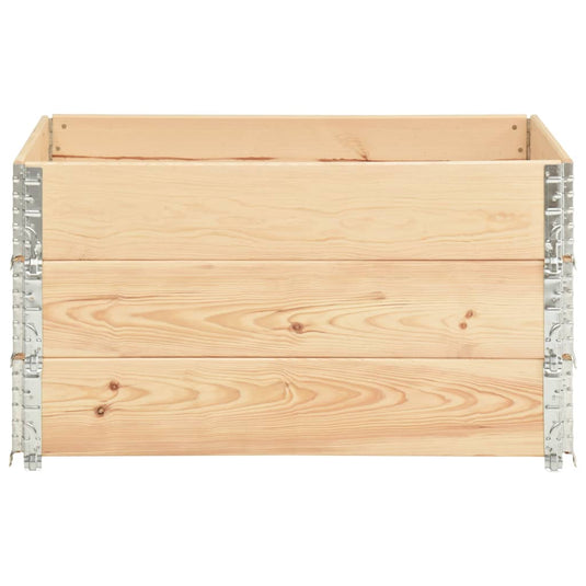 Vidaxl 3 st plantenbakken verhoogd 50x100 cm massief grenenhout