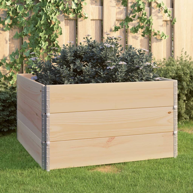 Load image into Gallery viewer, VidaXL 3 st Plantenbakken verhoogd 100x100 cm massief grenenhout
