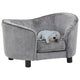 Vidaxl hondenbank 69x49x40 cm pluche grijs