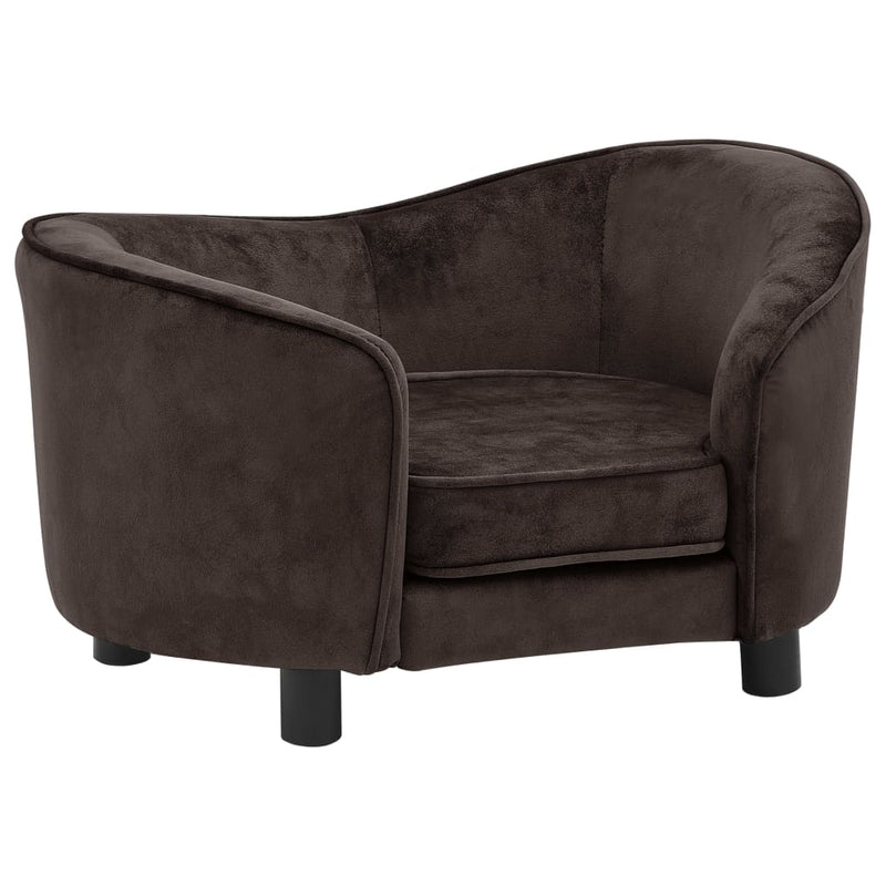 Load image into Gallery viewer, Vidaxl hondenbank 69x49x40 cm pluche bruin

