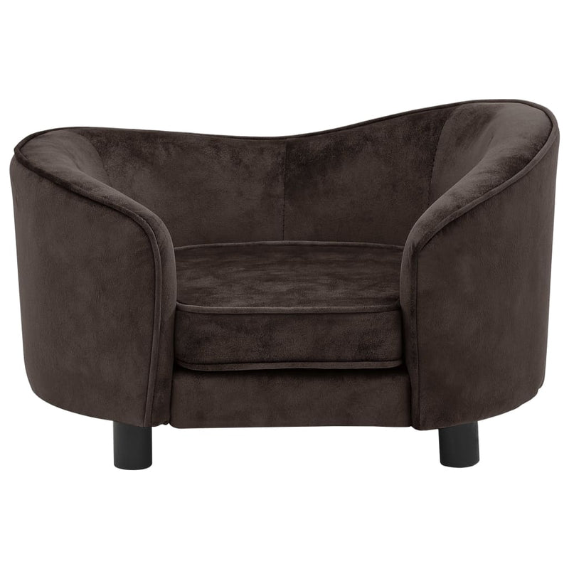 Load image into Gallery viewer, Vidaxl hondenbank 69x49x40 cm pluche bruin
