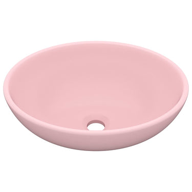 Vidaxl wastafel ovaal 40x33 cm keramiek matroze
